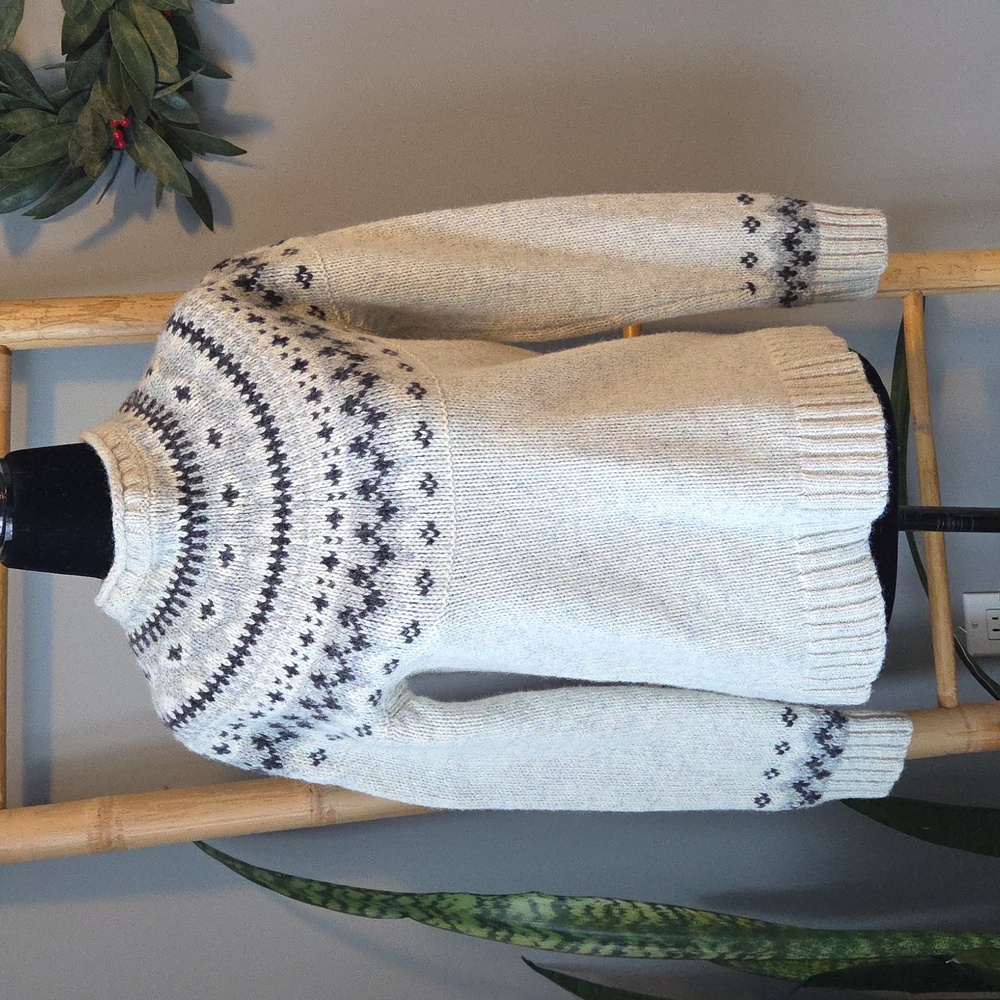 LL Bean Classic Ragg Fair Isle Sweater